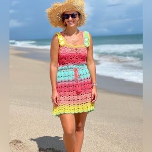 Customized Handcrafted Crochet Summer Dress with Adjustable Straps